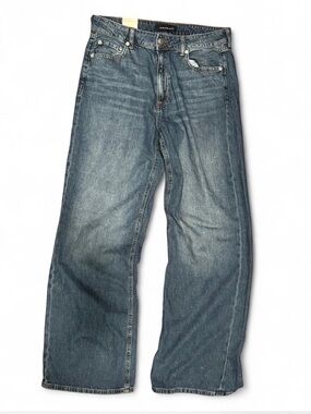 Aeropostale High Rise Wide Leg Blue Denim Jeans NWT